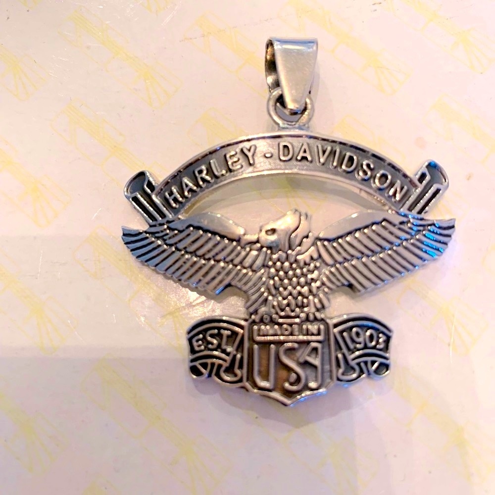 SALE Harley-Davidson Mexico 925 USA Eagle 🦅  Pendant Sterling Silver